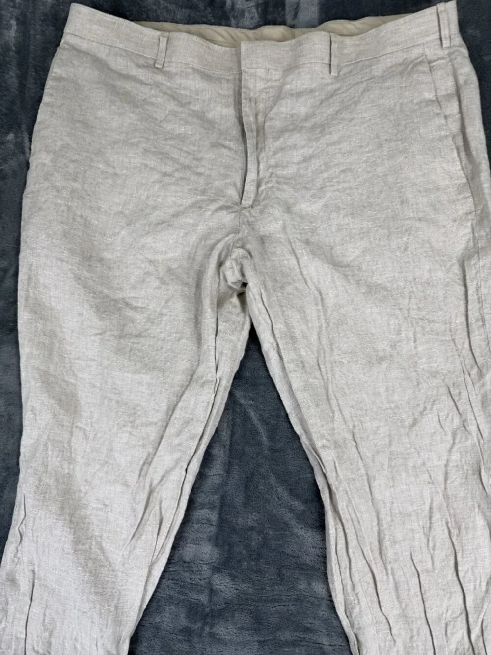 Cubavera Mens Beige Flat Front Slacks 36x32